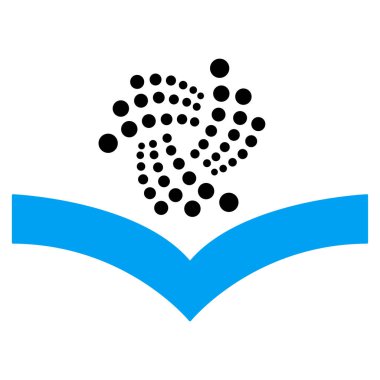 Iota bilgi düz simgesi