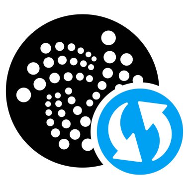 Iota yenileme düz simgesi