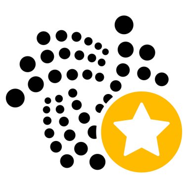 Iota Favoriler yıldız düz simgesi