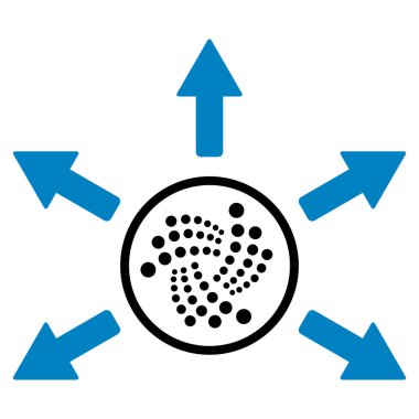 Iota harcamak oklar düz simgesi