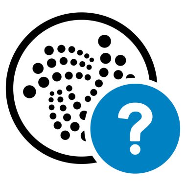 Iota devlet sorgu düz simgesi