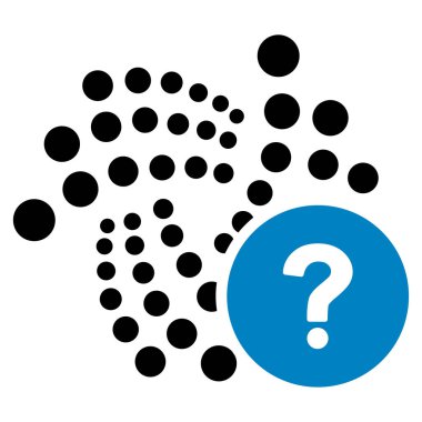 Iota devlet soru düz simgesi