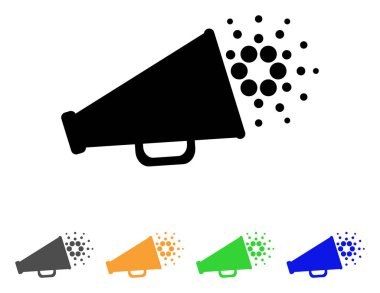 Cardano megafon vektör simgesi