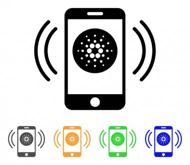 Cardano mobil bankacılık vektör simgesi