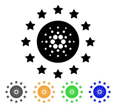 Başrollerini Cardano vektör simgesi