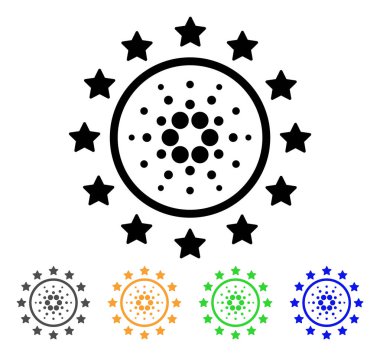 Başrollerini Cardano vektör simgesi