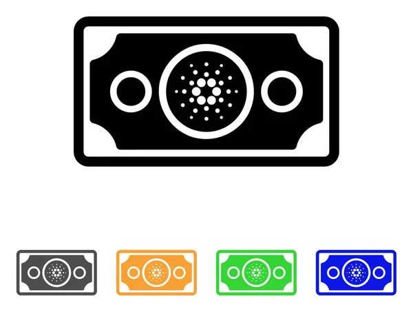 Icône vectorielle de billets de banque Cardano — Image vectorielle