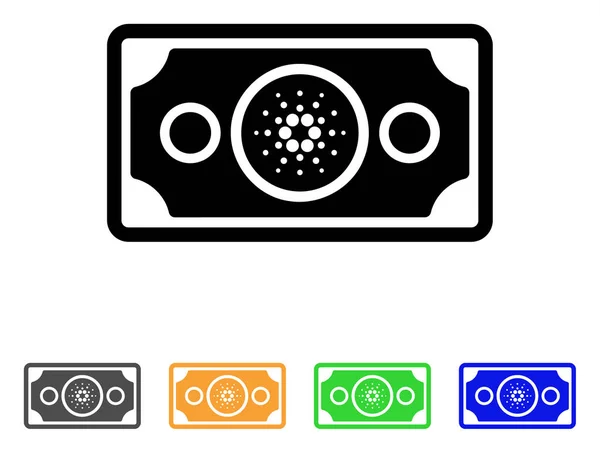 Cardano Bank Note Vector Icon — Stock Vector