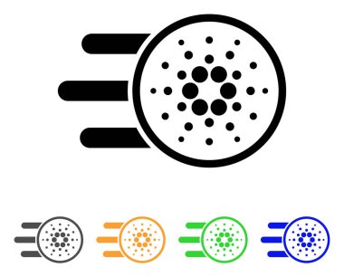 Cardano teslimat vektör simgesi