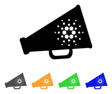 Cardano megafon vektör simgesi