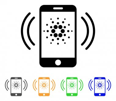 Cardano mobil bankacılık vektör simgesi