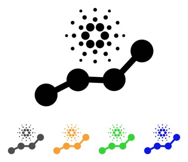 Cardano eğilim vektör simgesi