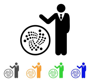 İşadamı Iota vektör simge göster