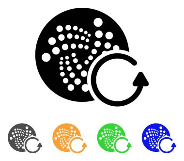 Iota Chargeback vektör simgesi