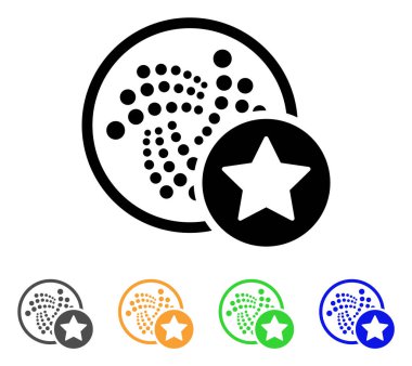 Iota Favoriler vektör yıldız simgesi