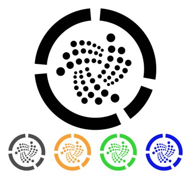 Iota pasta diyagramı vektör simgesi