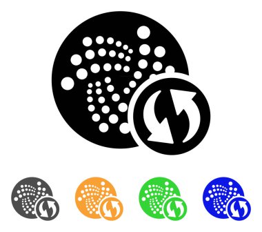 Iota yenileme vektör simgesi