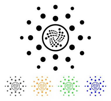 Iota Parlatıcı noktalar vektör simgesi