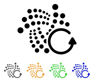 Iota Chargeback vektör simgesi