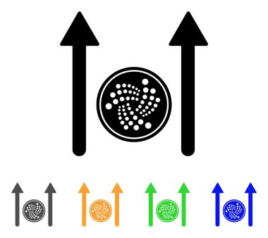 Iota para göndermek okları vektör simgesi
