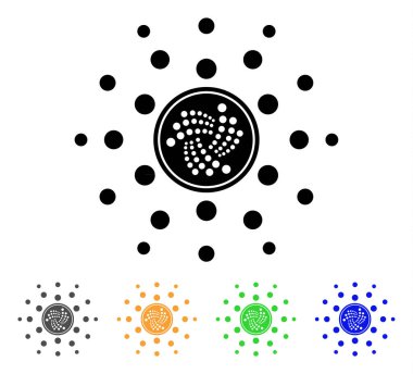 Iota para Parlatıcı ışınları vektör simgesi