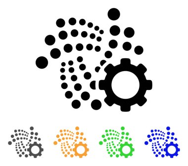 Iota seçenekleri dişli vektör simgesi