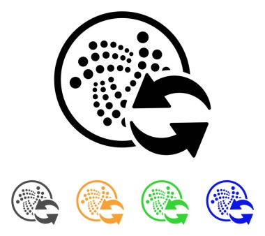 Iota yenileme vektör simgesi