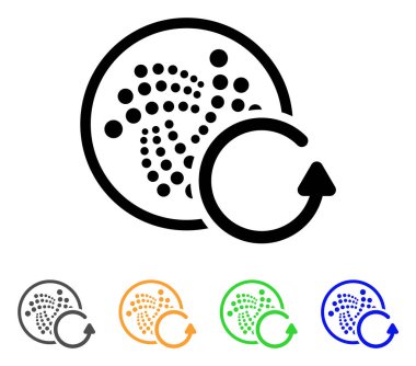Iota geri ödeme vektör simgesi