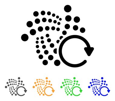 Iota tekrar ok vektör simgesi