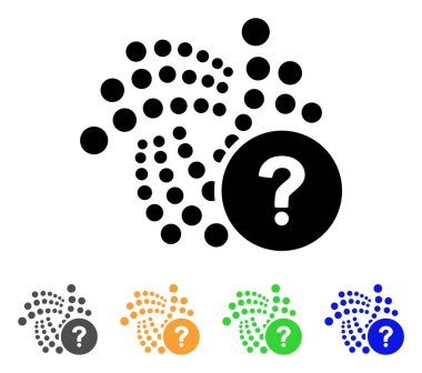 Iota devlet soru vektör simgesi