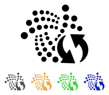 Iota Update okları vektör simgesi