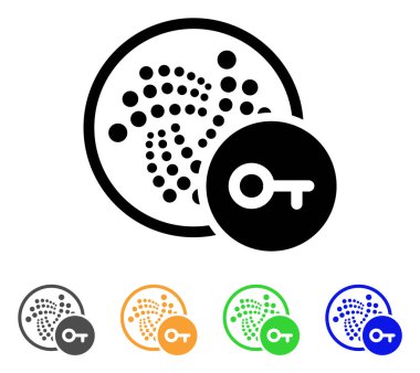 Anahtar Iota vektör simgesi