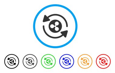 Dalgalanma yuvarlak simge Yenile