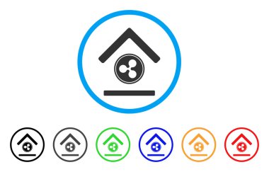 Dalgalanma banka simgesi yuvarlak