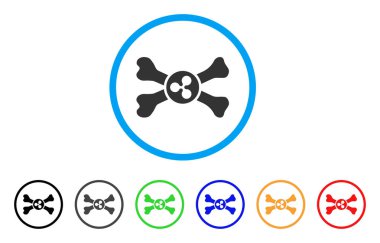 Ölüm yuvarlak simge dalgalanma