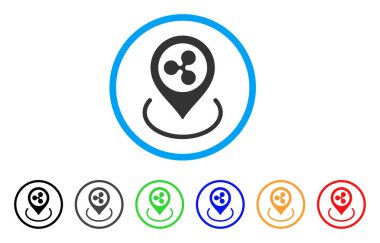 Konumu yuvarlak simge dalgalanma