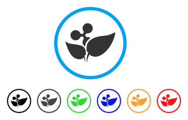 Başlangıç Filiz yuvarlak simge dalgalanma