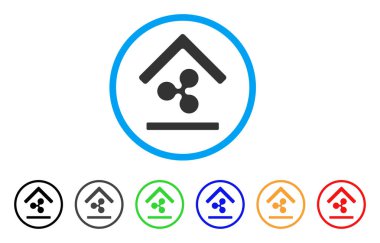 Dalgalanma banka simgesi yuvarlak