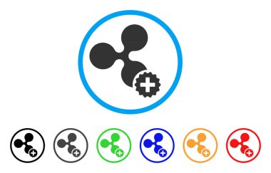 Dalgalanma yuvarlak simge oluşturma