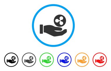 El vermek dalgalanma sikke yuvarlak simgesi