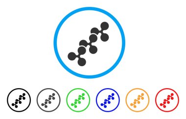 Zincir yuvarlak simge dalgalanma