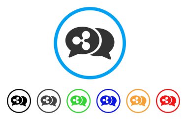 Sohbet iletilerini yuvarlak simge dalgalanma