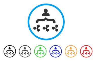 Toplayıcı yuvarlak simge dalgalanma