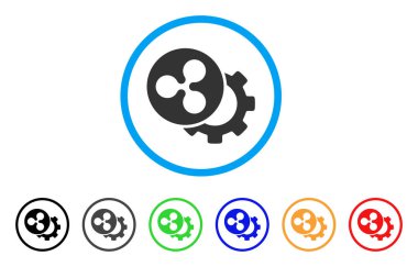 Yapılandırma dişli yuvarlak simge dalgalanma