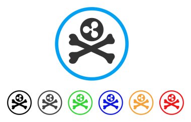 Ölüm yuvarlak simge dalgalanma