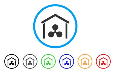 Garaj yuvarlak simge dalgalanma