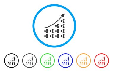 Grafik yuvarlak simge büyüyen dalgalanma