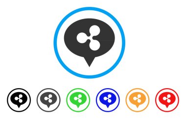 İpucu balonu yuvarlak simge dalgalanma