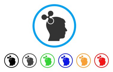 Hayal yuvarlak simge dalgalanma