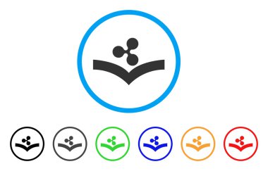 Bilgi yuvarlak simge dalgalanma